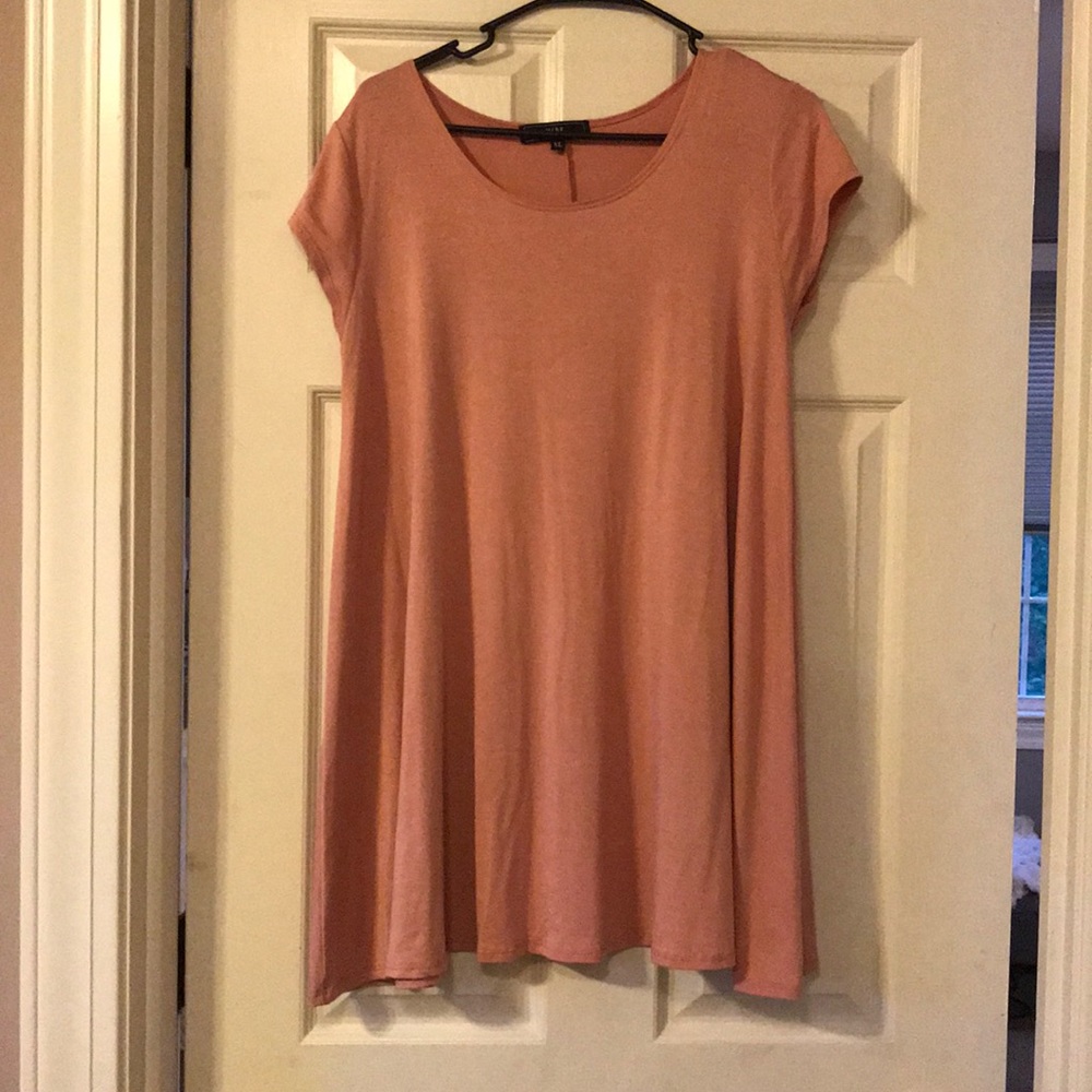 Pink T-shirt dress